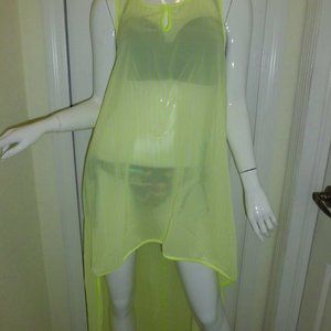 Women’s Elegant Sexy Transparent, Beachwear Cover-up Swimming Suit Dress Sz S, M